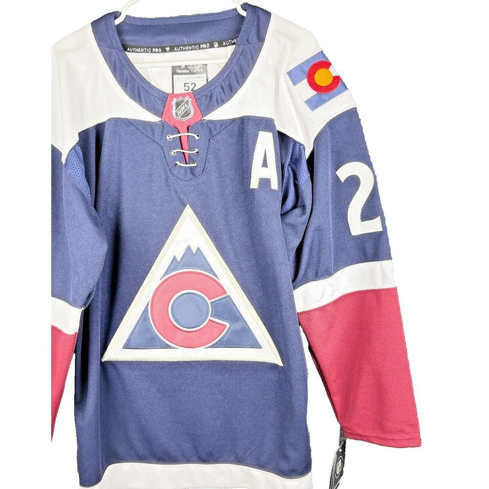 Fanatics Authentic Pro Colorado Avalanche MacKinnon Jersey Size 52 NWT